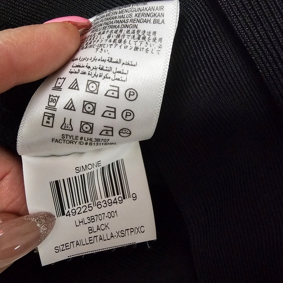 NWOT ♥︎ BCBG MAXAZRIA ♥︎ Simone Black Power Bodycon Mini Bandage Skirt Size XS - Picture 7 of 7